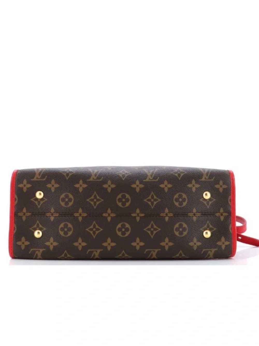 Louis Vuitton Monogram Shoulder Bag with Red Trim